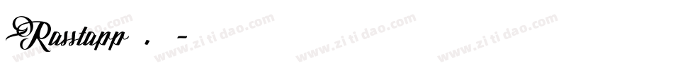 Rasstapp 1.0 2字体转换